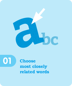 choose most closely related words