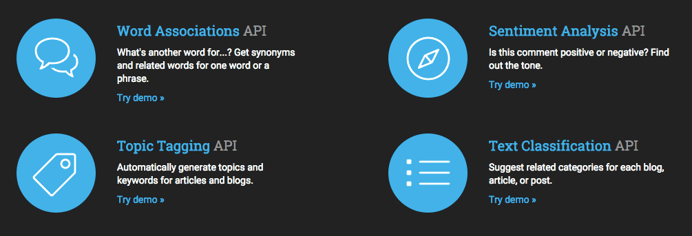 Natural Language Processing APIs from Twinword