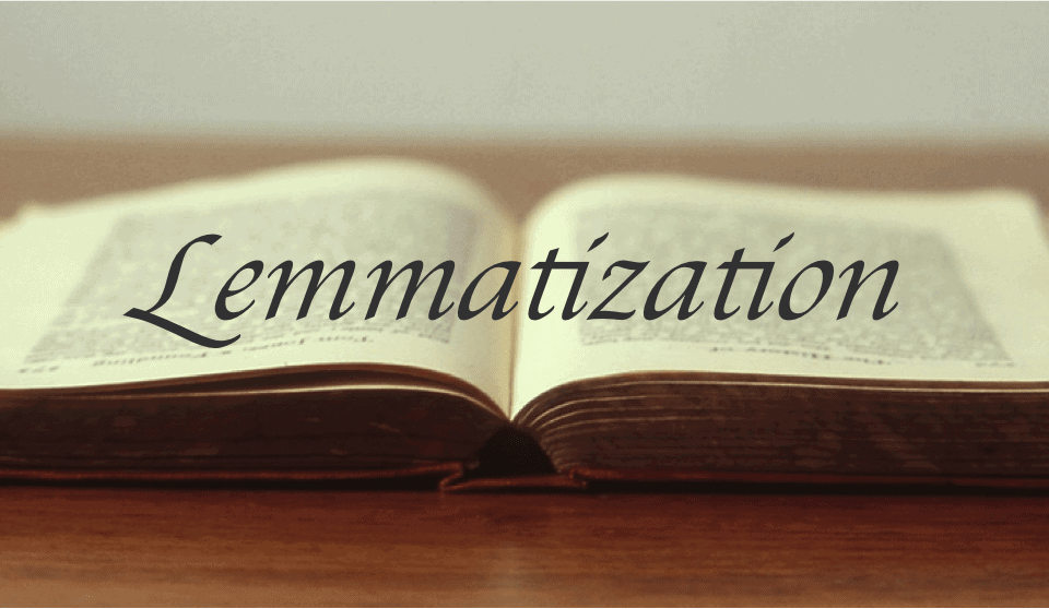 Lemmatization caption