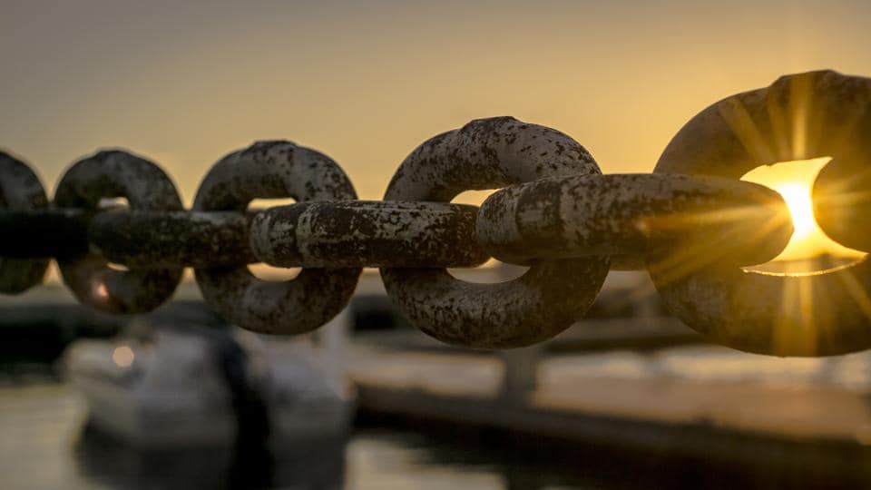 link of chains representing backlinks