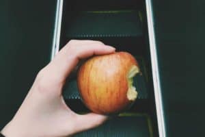 eaten apple