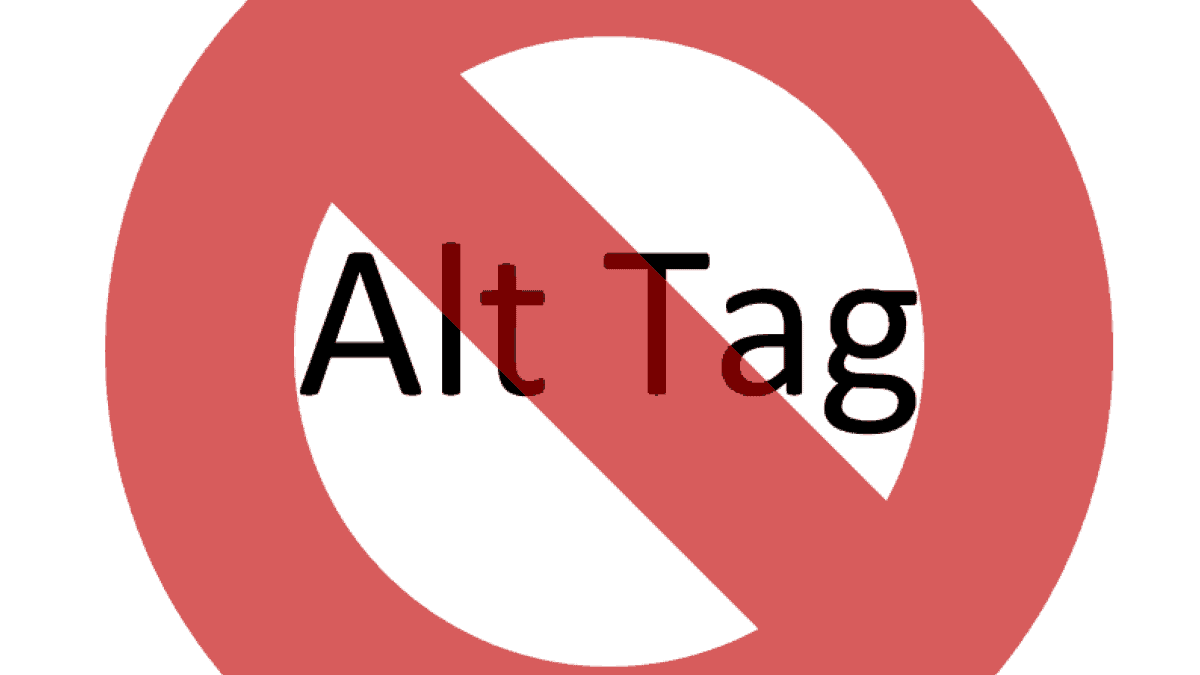 It's not an alt tag