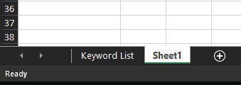 Creating New Sheet in Excel