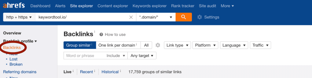 Backlink Building with Afref Tool