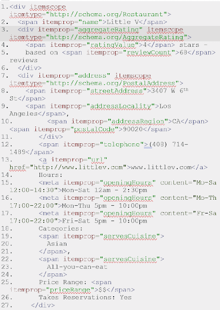 Microdata format