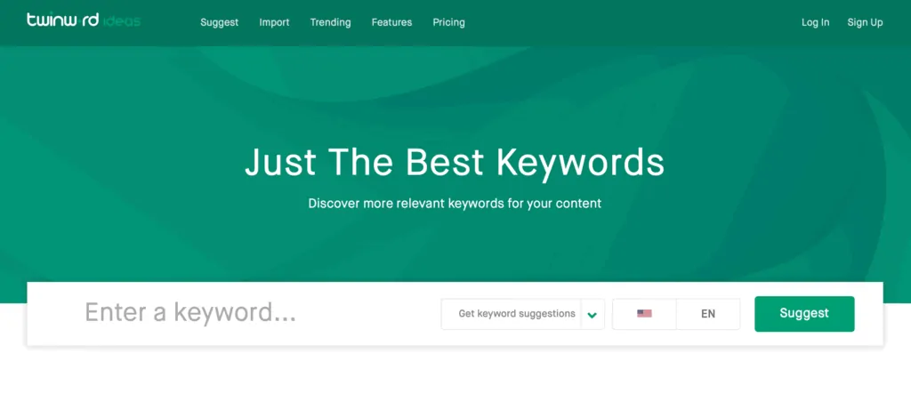 Twinword Ideas keyword tool.