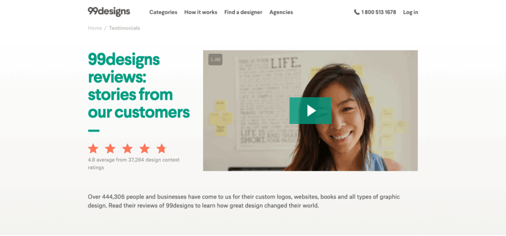 99 designs customer testimonial
