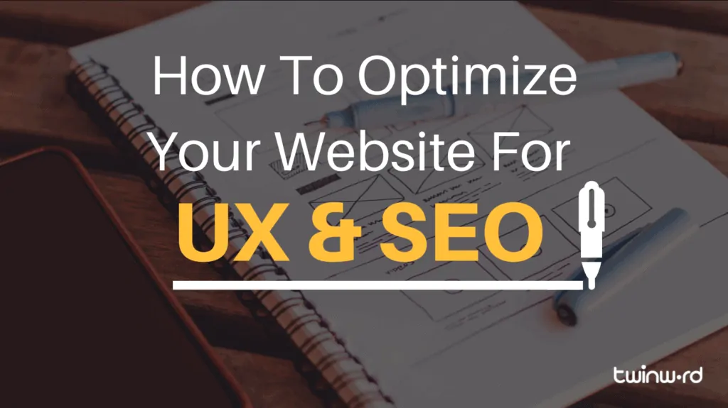 How to optimize for UX and SEO banner.