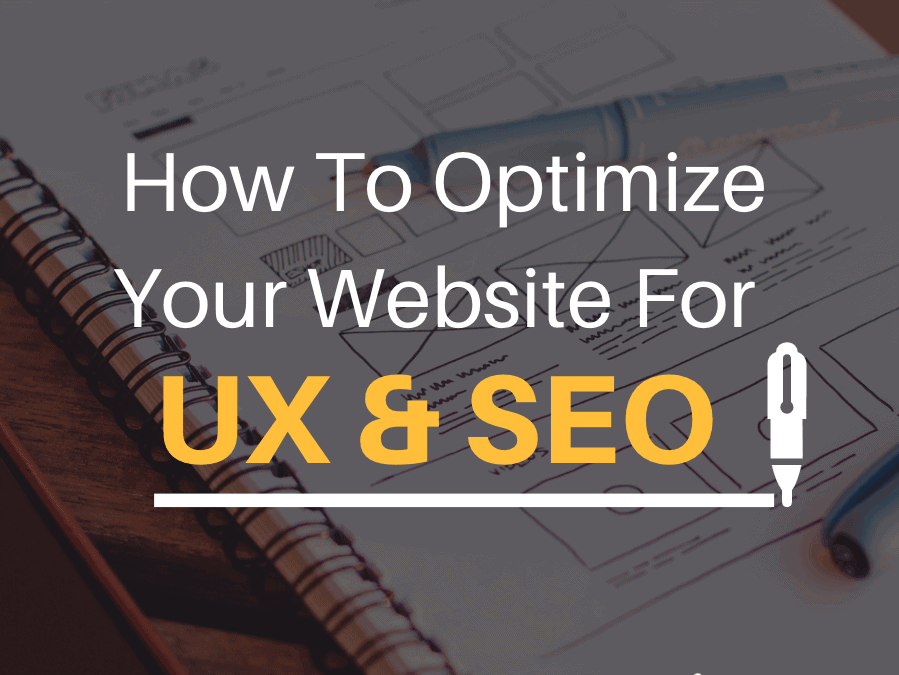 How to optimize for UX and SEO featured image.