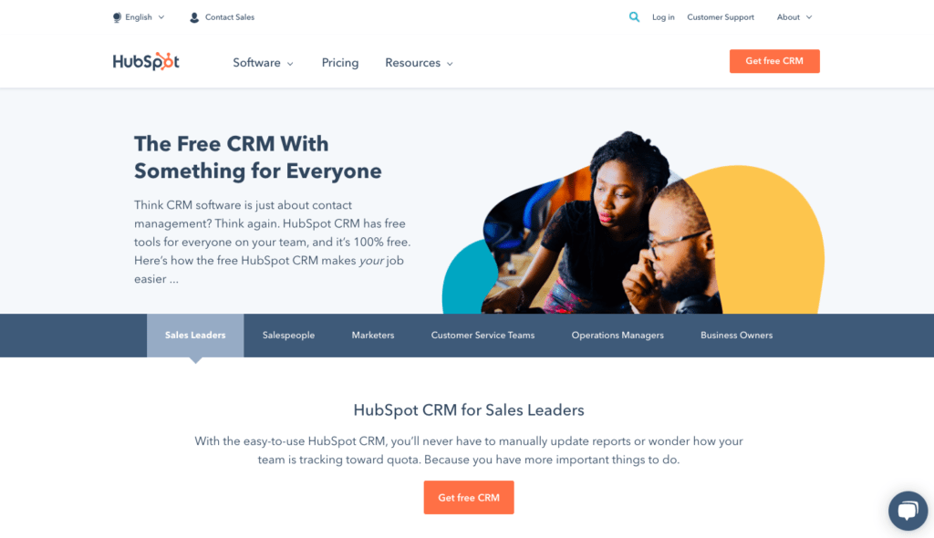 HubSpot's CRM software