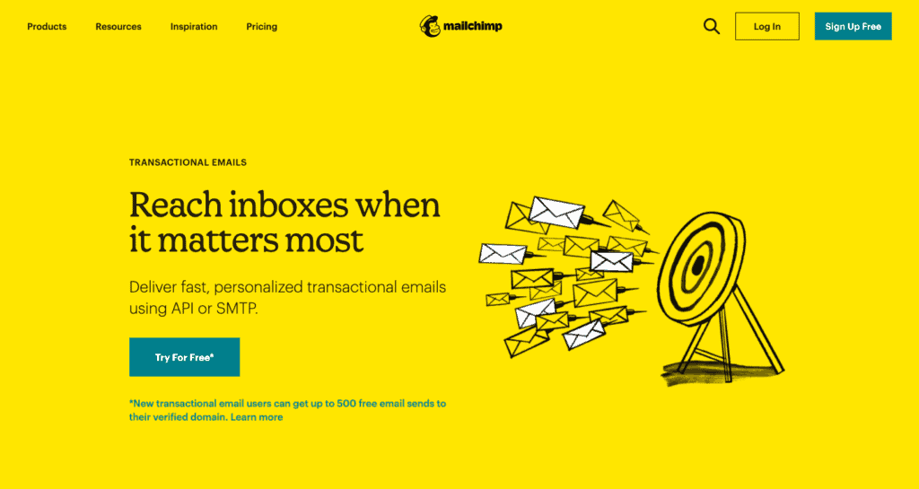 Mailchimp's email automation software