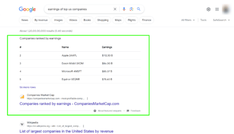 6 Types of Featured Snippets With Examples and Ranking Tips