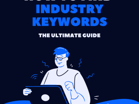 Blog banner image on topic how to find industry keywords