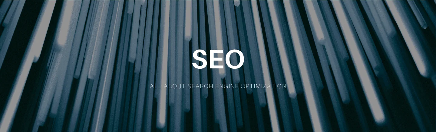 All about SEO banner.